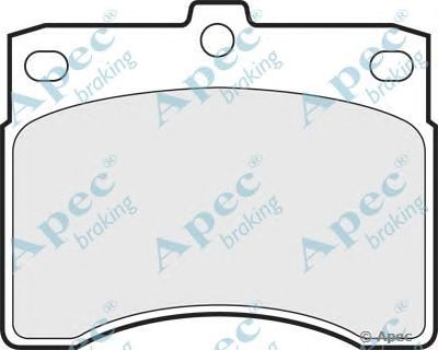 APEC BRAKING pad586 -  Комплект тормозных колодок, дисковый тормоз